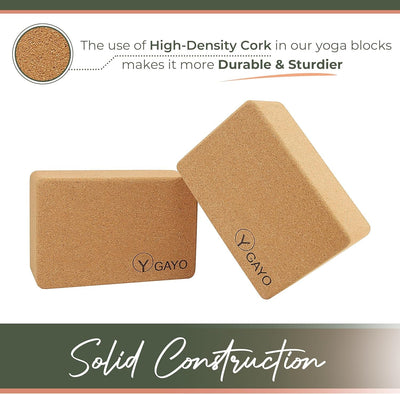 Ultimate Cork Yoga Kit – Eco-Friendly Large Mat with Alignment Lines, Blocks, Strap & Carry Strap – Premium Yoga Gift Set