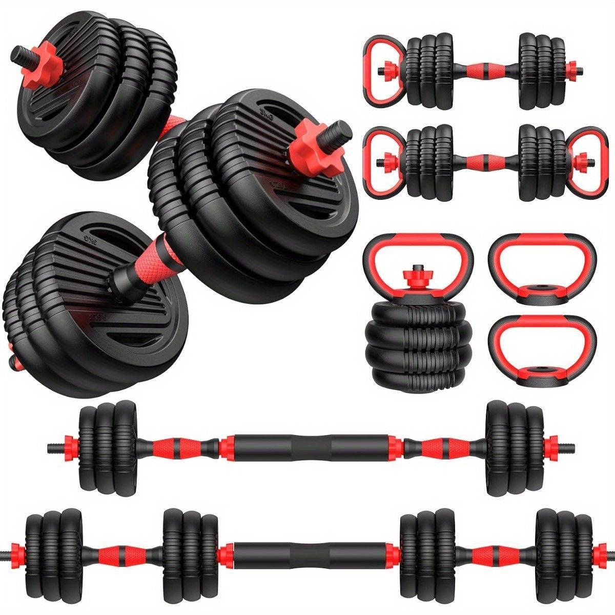 Adjustable Dumbbell Set with upgraded safety nut and ergonomic handles