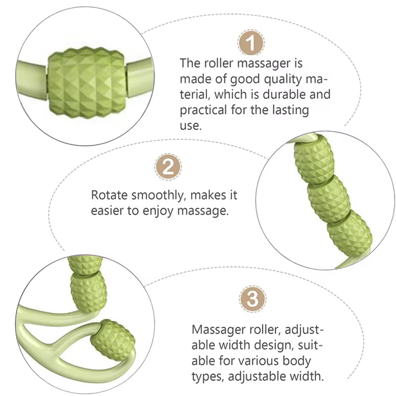 Deep Tissue Muscle Roller Foam Roller – Trigger Point Massage Tool