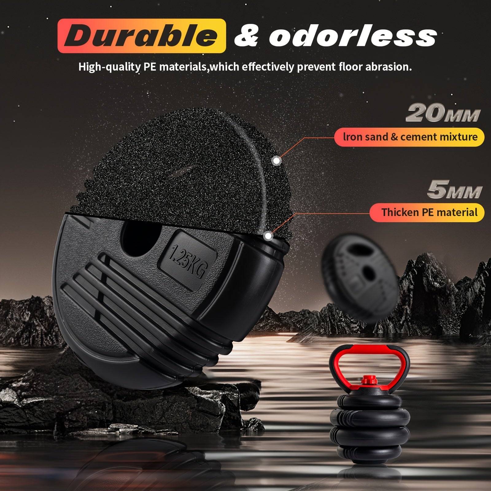 Versatile 4-in-1 Adjustable Dumbbell Set for full-body strength training

