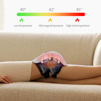 Rechargeable Knee Massager with LCD Touch Control – Air Compression, Kneading & Heating