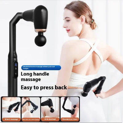 Long Handle Electric Massage Gun – Deep Tissue Muscle Relief