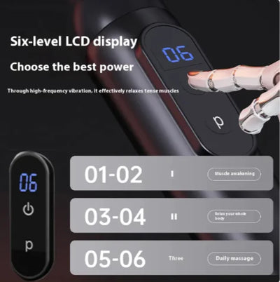 Long Handle Electric Massage Gun – Deep Tissue Muscle Relief