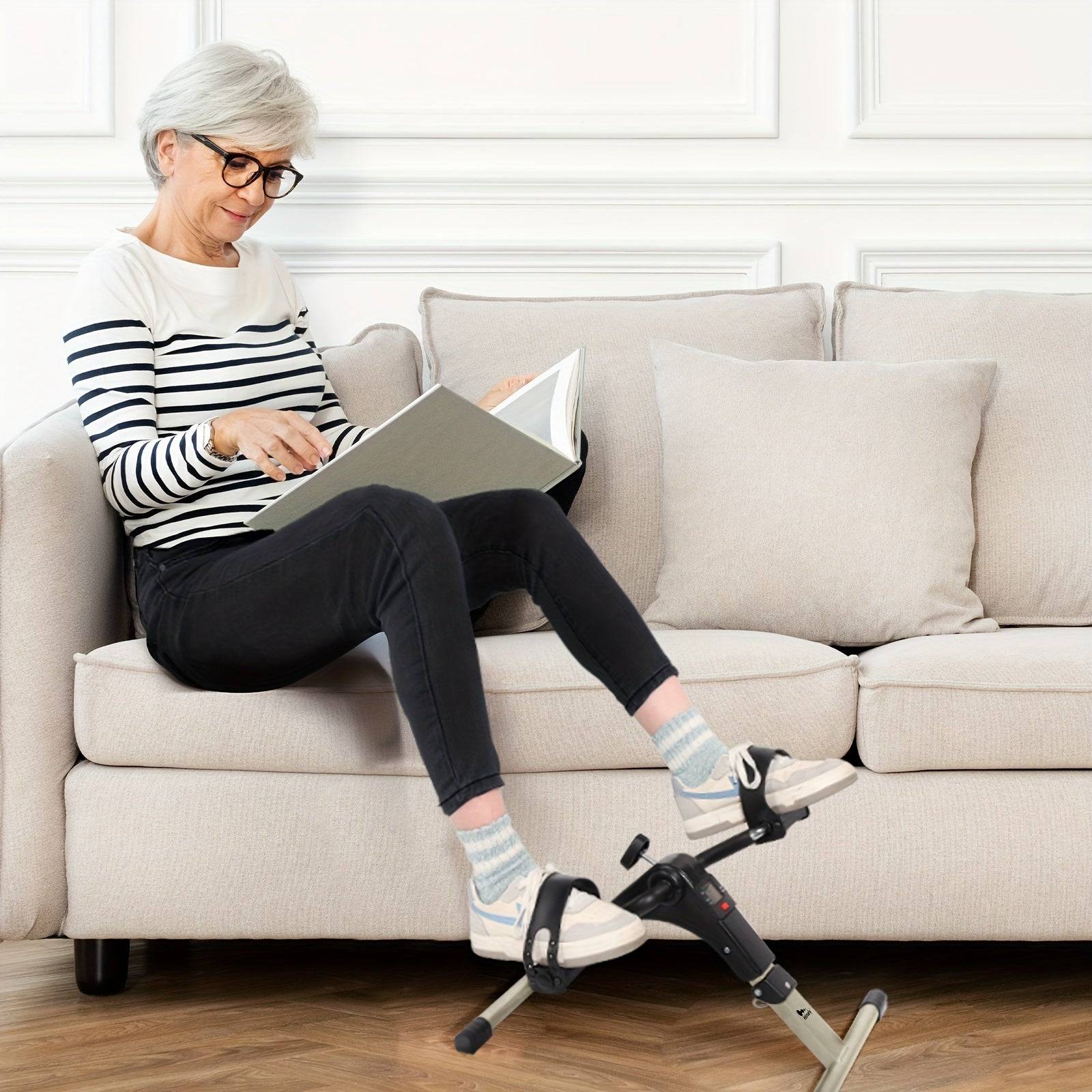 Compact Foldable Exercise Bike for arm and leg workouts at home or office

