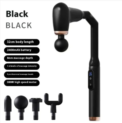 Long Handle Electric Massage Gun – Deep Tissue Muscle Relief