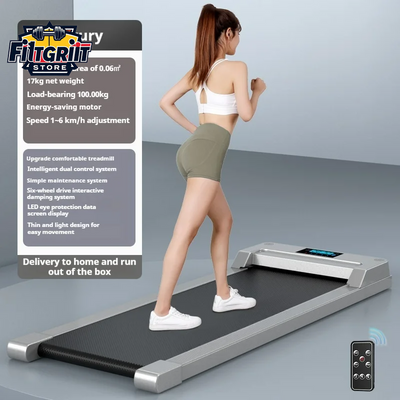 Compact Folding Electric Treadmill – Ultra-Quiet Walking Pad for Home Gym & Indoor Fitness – Slim Under Desk Treadmill