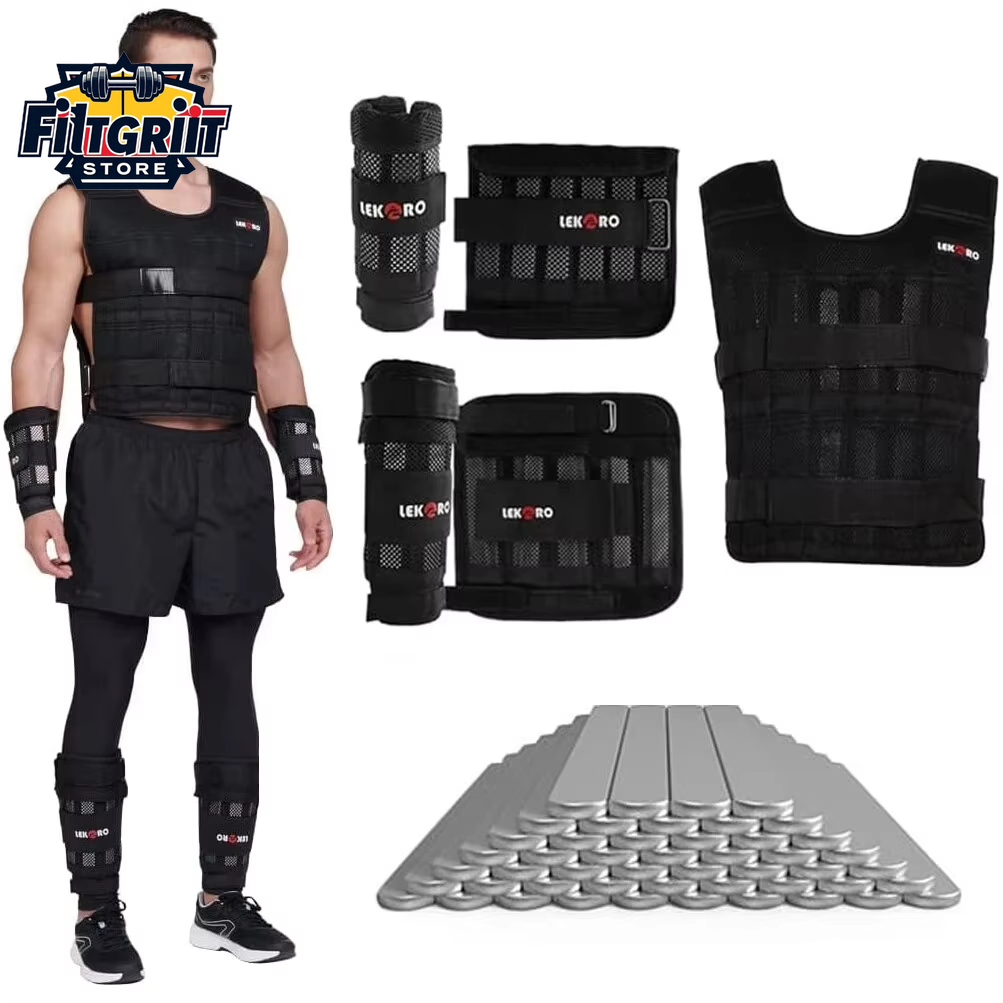 20KG Adjustable Weight Training Vest – Empty Fitness Running Suit for Strength & Endurance Training