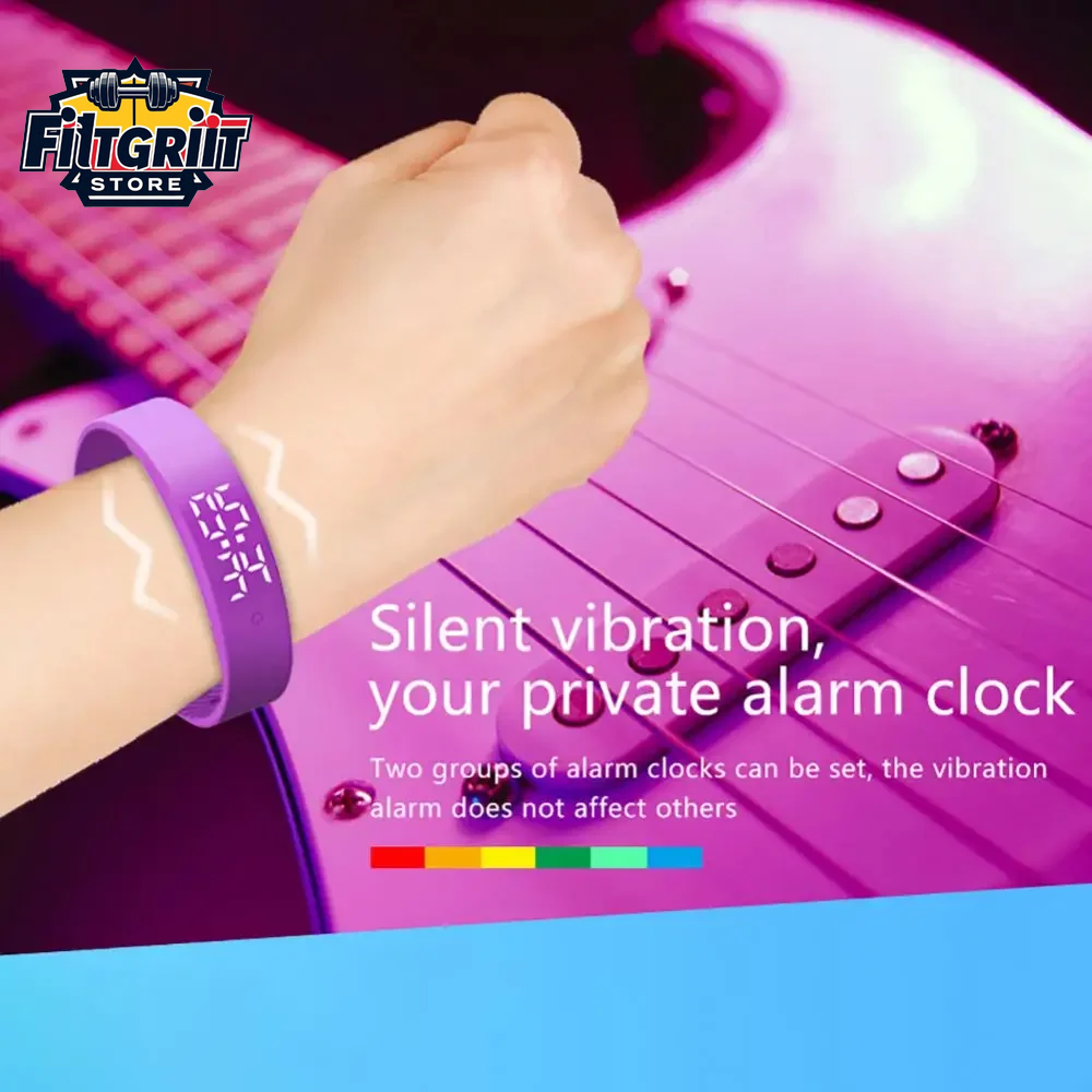 LED Digital Smart Bracelet – Waterproof with Body Temperature Monitor