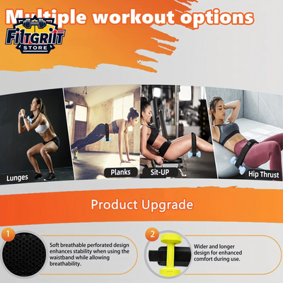 Pro-Grade Hip Thrust Belt – Strengthen Glutes & Core with Dumbbells, Ideal for Strength Training, Pilates & Home Workouts