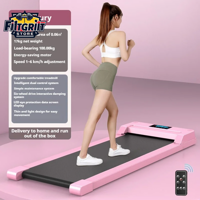 Compact Folding Electric Treadmill – Ultra-Quiet Walking Pad for Home Gym & Indoor Fitness – Slim Under Desk Treadmill