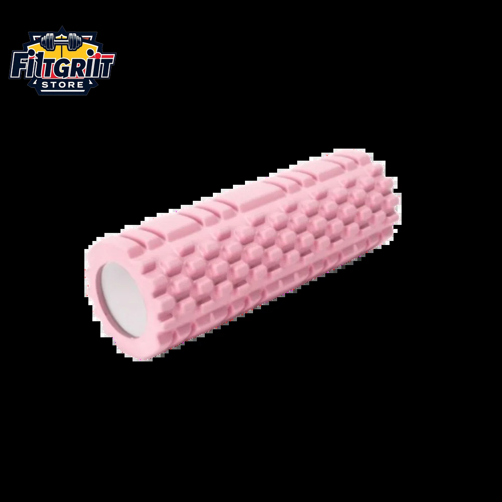 High-Density EVA Foam Yoga Roller – Pilates & Gym Massage Tool (Pink)