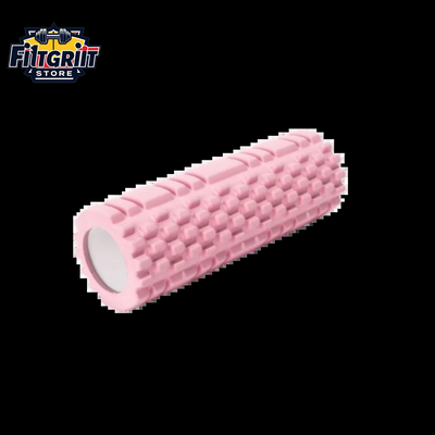 High-Density EVA Foam Yoga Roller – Pilates & Gym Massage Tool (Pink)