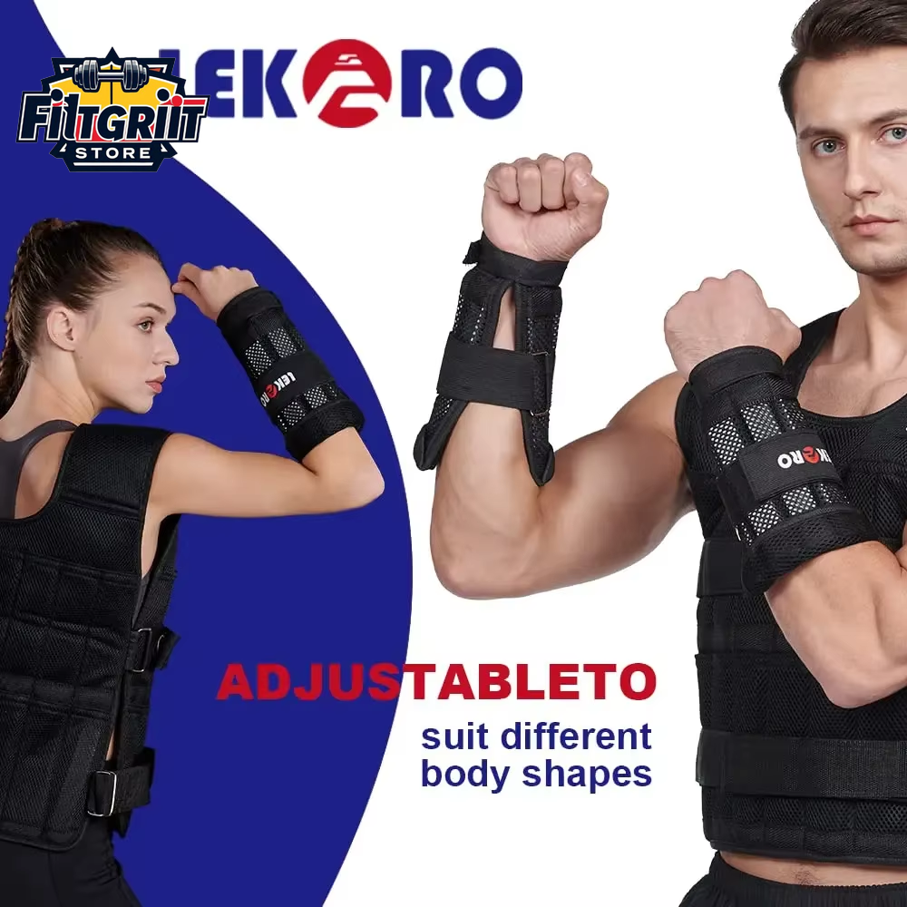 20KG Adjustable Weight Training Vest – Empty Fitness Running Suit for Strength & Endurance Training
