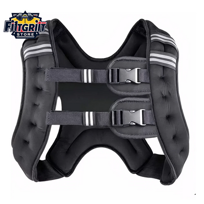 5KG Weighted Vest for Home Workouts – Adjustable Fitness Vest with Reflective Stripes & Double Buckle Straps