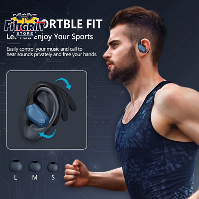 TWS True Wireless Bluetooth Earbuds – Deep Bass, Mic & LED Power Display