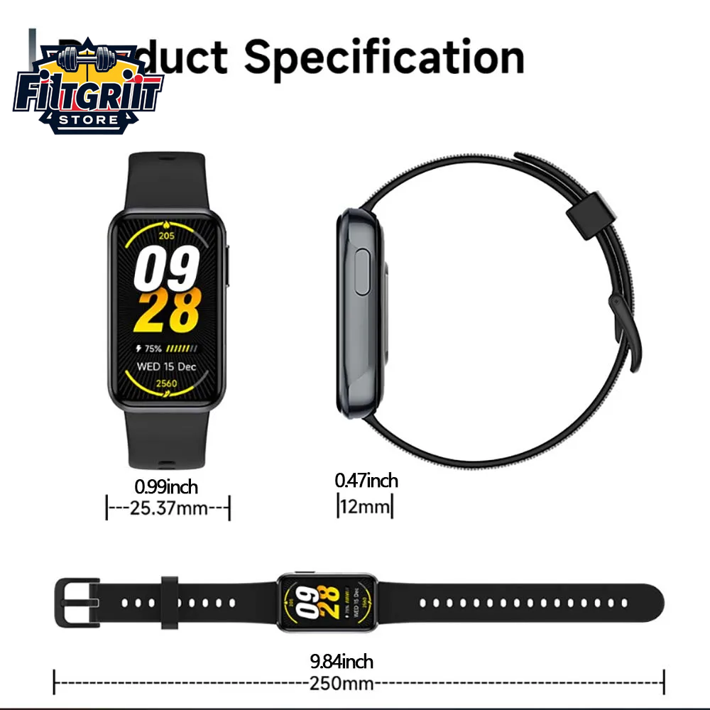 Smart Fitness Tracker Watch – IP68 Waterproof