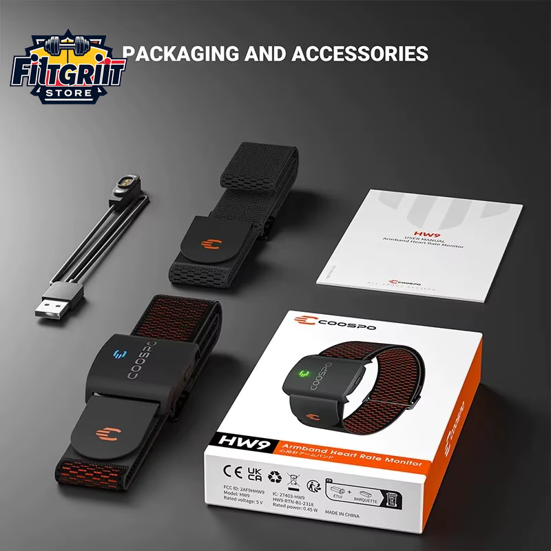 HW9 Armband Heart Rate Monitor – BLE5.0 & ANT+